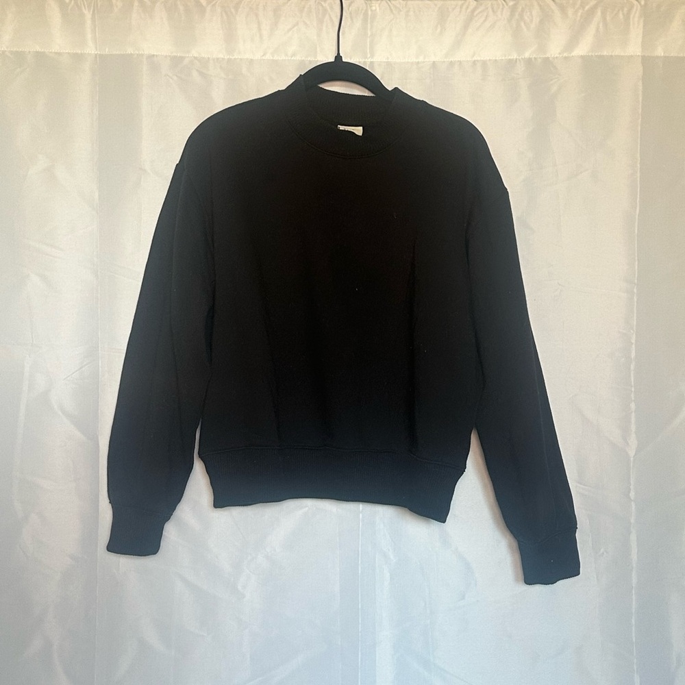 Target a new day black cropped sweatshirt